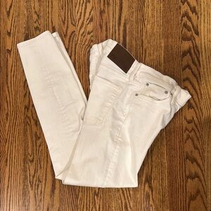 J. Crew White Skinny Jeans Light Wash